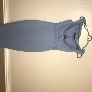Baby blue maternity dress